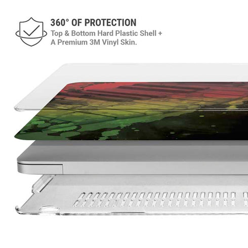 Rasta Color Keys MacBook Air 15in (2023-2025) Case plus Skin